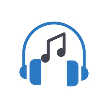 Şeffaf bir arkaplan üzerinde müzik vektörü illüstrasyonu. Konsept ve grafik tasarımı için kaliteli semboller.. 