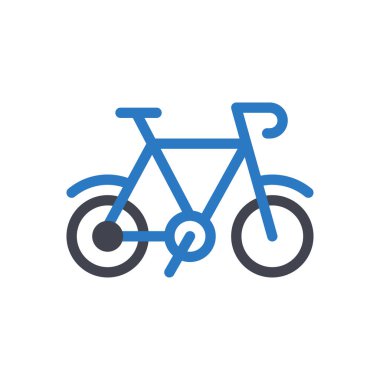 Şeffaf bir arkaplan üzerinde bisiklet vektör çizimi. Konsept ve grafik tasarımı için en iyi kalite semboller.. 