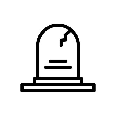 Saydam bir arkaplanda ölüm vektörü çizimi. Premium kalite semboller. Konsept ve grafik tasarım için ince çizgi simgesi.