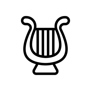 Şeffaf arkaplan üzerinde arp vektör çizimi. Premium kalite semboller. Konsept ve grafik tasarım için ince çizgi simgesi. 