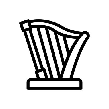 Şeffaf arkaplan üzerinde arp vektör çizimi. Premium kalite semboller. Konsept ve grafik tasarım için ince çizgi simgesi.