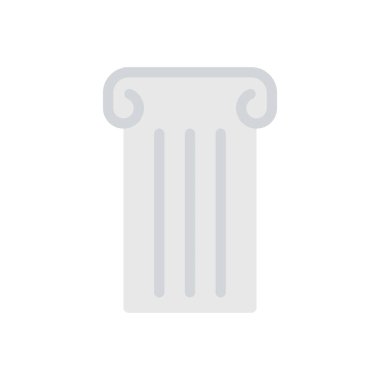 Şeffaf bir arkaplan üzerinde sütun vektör çizimi. Konsept ve grafik tasarım için birinci sınıf kalite simgeler.. 