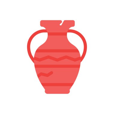 şeffaf bir arkaplan üzerinde vazo vektör illüstrasyonu. Konsept ve grafik tasarımı için birinci sınıf kalite simgeler..