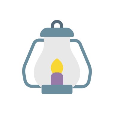 Saydam bir arkaplan üzerinde fener vektör illüstrasyonu. Konsept ve grafik tasarım için prim kalite simgeleri.. 