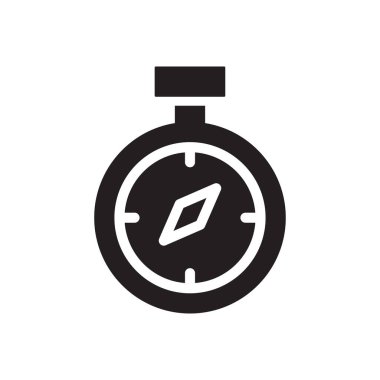 stopwatch vector illustration on a transparent background.Premium quality symbols.Glyphs icon for concept and graphic design.
