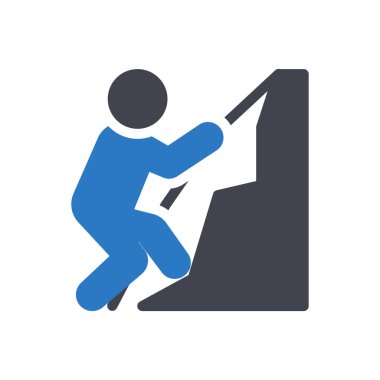 climbing vector illustration on a transparent background.Premium quality symbols.Glyphs icon for concept and graphic design.