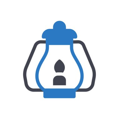 Şeffaf bir arkaplan üzerinde fener vektör çizimi. Konsept ve grafik tasarımı için birinci sınıf kalite semboller..