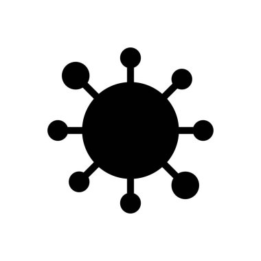 Şeffaf bir arkaplan üzerinde Corona vektör illüstrasyonu. Konsept ve grafik tasarımı için mükemmel kalite sembolleri.. 