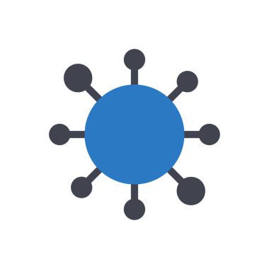 Şeffaf bir arkaplan üzerinde Corona vektör illüstrasyonu. Konsept ve grafik tasarımı için mükemmel kalite sembolleri.. 