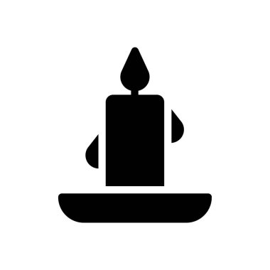 Şeffaf bir arkaplan üzerinde mum vektör illüstrasyonu. Konsept ve grafik tasarım için mükemmel kalite semboller.. 