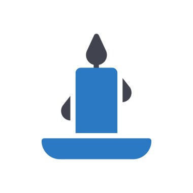 Şeffaf bir arkaplan üzerinde mum vektör illüstrasyonu. Konsept ve grafik tasarım için mükemmel kalite semboller.. 