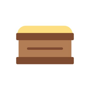 Şeffaf bir arkaplan üzerinde kutu vektör çizimi. Konsept ve grafik tasarımı için birinci sınıf kalite simgeler.. 