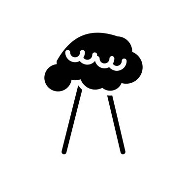 Şeffaf bir arkaplan üzerinde cennet vektör çizimi. Konsept ve grafik tasarım simgeleri.. 