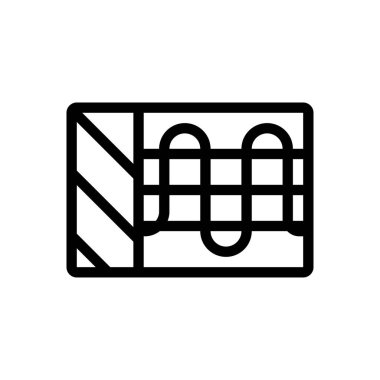 Şeffaf bir arkaplanda vektör çizimi ısıtılıyor. Premium kalite sembolleri. Konsept ve grafik tasarım için ince çizgi simgesi. 