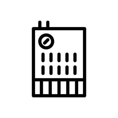 Şeffaf bir arkaplanda vektör çizimi ısıtılıyor. Premium kalite sembolleri. Konsept ve grafik tasarım için ince çizgi simgesi.