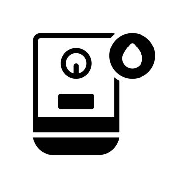 Şeffaf bir arkaplan üzerinde gayzer vektör çizimi. Konsept ve grafik tasarımı için mükemmel kalite sembolleri..