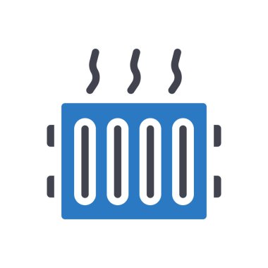 Şeffaf bir arkaplanda vektör illüstrasyonu ısıtılıyor. Konsept ve grafik tasarımı simgesi. 