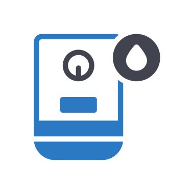 Şeffaf bir arkaplan üzerinde gayzer vektör çizimi. Konsept ve grafik tasarımı için mükemmel kalite sembolleri..