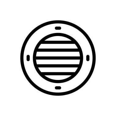 Şeffaf bir arkaplan üzerinde hava vektörü çizimi. Premium kalite semboller. Konsept ve grafik tasarım için ince çizgi simgesi.