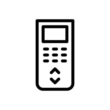 Şeffaf bir arkaplan üzerinde uzaktan vektör illüstrasyonu.Premium kalite sembolleri. Konsept ve grafik tasarım için ince çizgi simgesi.