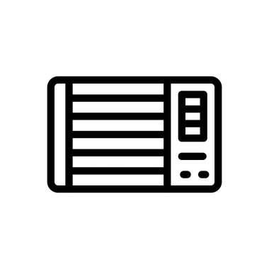 Şeffaf bir arkaplan üzerinde hava vektörü çizimi. Premium kalite semboller. Konsept ve grafik tasarım için ince çizgi simgesi. 