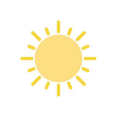 Şeffaf bir arkaplan üzerinde güneş vektör çizimi. Konsept ve grafik tasarım için birinci sınıf kalite simgeler.. 