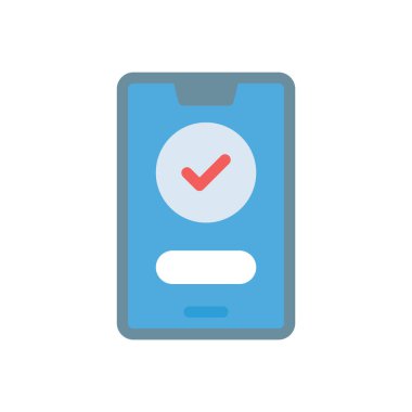 Şeffaf bir arkaplan üzerinde mobil vektör illüstrasyonu. Konsept ve grafik tasarımı için birinci sınıf kalite simgeler.. 