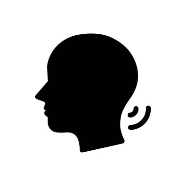 Şeffaf bir arkaplanda baş ağrısı vektör illüstrasyonu. Konsept ve grafik tasarım simgeleri için kaliteli semboller.. 