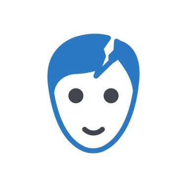 Şeffaf bir arkaplanda baş ağrısı vektör illüstrasyonu. Konsept ve grafik tasarım simgeleri için kaliteli semboller.. 