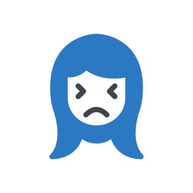 Şeffaf bir arkaplanda baş ağrısı vektör illüstrasyonu. Konsept ve grafik tasarım simgeleri için kaliteli semboller.. 