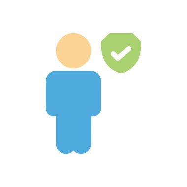 Saydam bir arkaplan üzerinde kişi vektör illüstrasyonu. Konsept ve grafik tasarımı için birinci sınıf kalite simgeler.. 