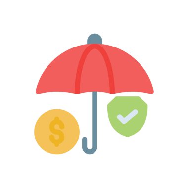 Şeffaf bir arkaplan üzerinde sigorta vektör çizimi. Konsept ve grafik tasarım için mükemmel kalite simgeleri..