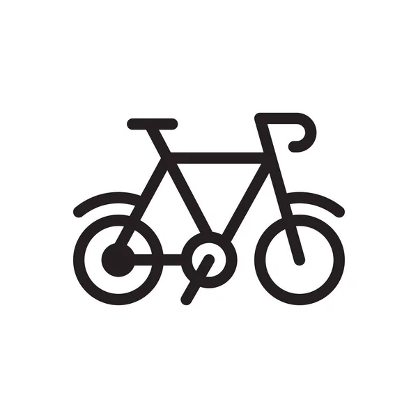 Ilustração Vetorial Bicicleta Fundo Transparente Símbolos Qualidade Premium Ícone Glifos —  Vetores de Stock