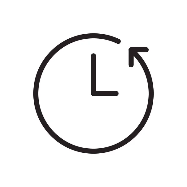 Horloge Recharger Illustration Vectorielle Sur Fond Transparent Symboles Qualité Premium — Image vectorielle