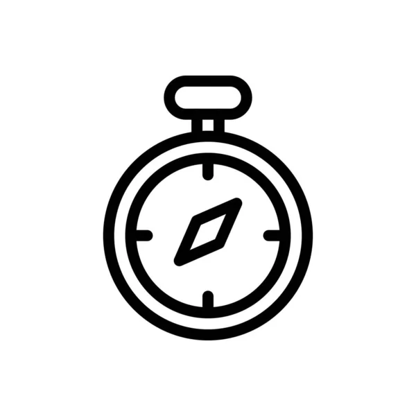 Stopwatch Vector Illustration Transparent Background Premium Quality Symbols Thin Line — Stockvektor