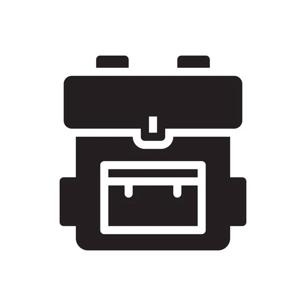 Bagpack Vector Illustration Transparent Background Premium Quality Symbols Glyphs Icon —  Vetores de Stock