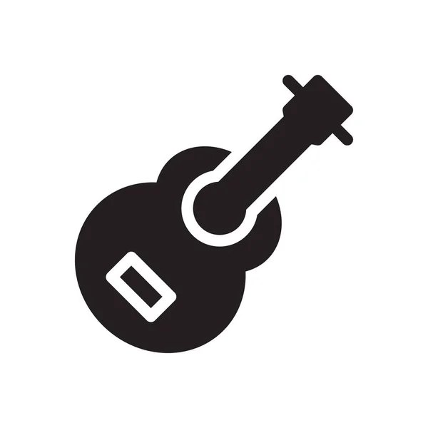 Gitarrenvektorillustration Auf Transparentem Hintergrund Symbole Premium Qualität Glyphen Symbol Für — Stockvektor