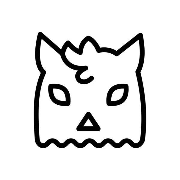 Monster Vector Illustration Transparent Background Premium Quality Symbols Thin Line — 图库矢量图片