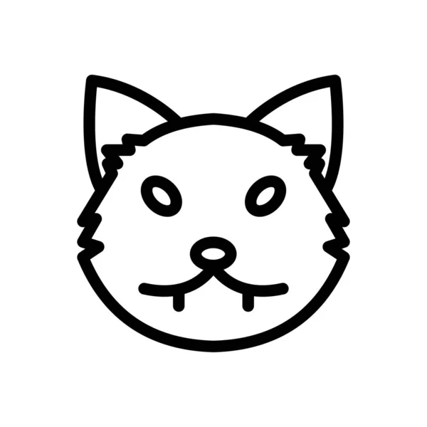 Schwarze Katzenvektorabbildung Auf Transparentem Hintergrund Hochwertige Symbole Thin Line Icon — Stockvektor