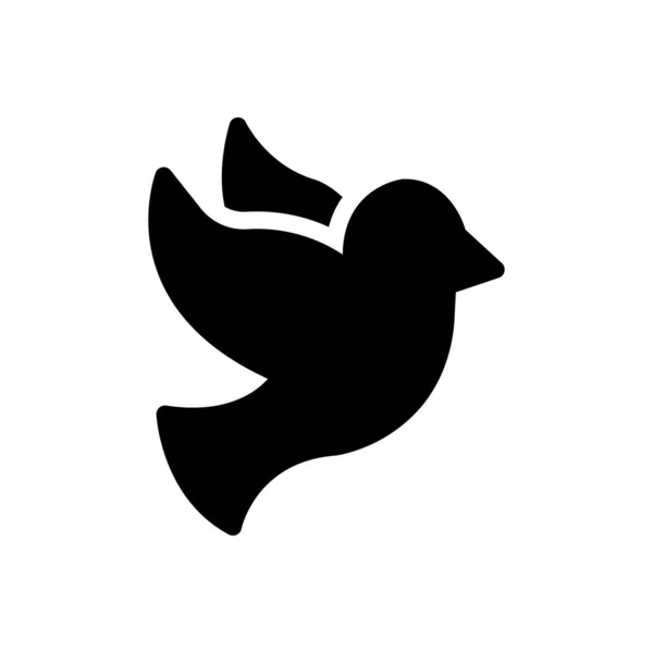 Pigeon Vector Illustration Transparent Background Premium Quality Symbols Glyphs Icon — ストックベクタ
