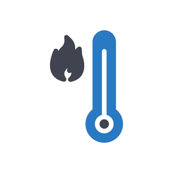 Ilustração Vetor Temperatura Fundo Transparente Símbolos Qualidade Premium Ícone Glifos —  Vetores de Stock