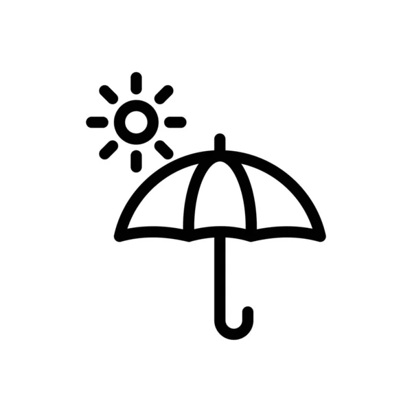 Illustration Vectorielle Parapluie Sur Fond Transparent Symboles Qualité Premium Icône — Image vectorielle