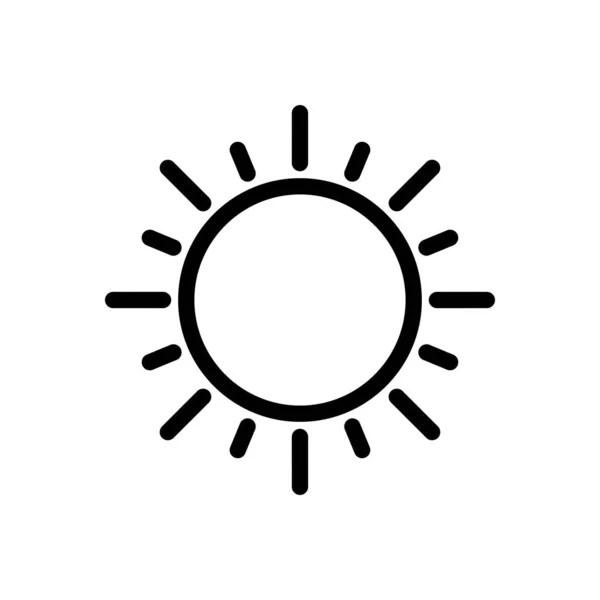 Sun Vector Illustration Transparent Background Premium Quality Symbols Thin Line — Stock Vector
