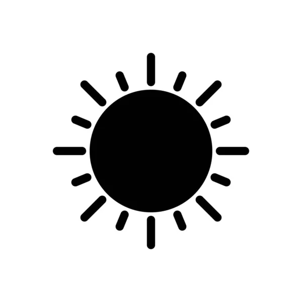 Sun Vector Illustration Transparent Background Premium Quality Symbols Glyphs Icon — Stock Vector