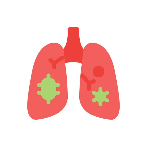 Lungs Vector Illustration Transparent Background Premium Quality Symbols Stroke Icon — Stock Vector