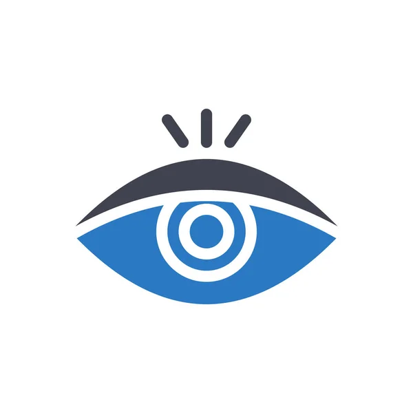 Augenvektorillustration Auf Transparentem Hintergrund Symbole Premium Qualität Glyphen Symbol Für — Stockvektor