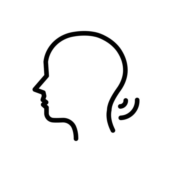 Headache Vector Illustration Transparent Background Premium Quality Symbols Thin Line — Image vectorielle