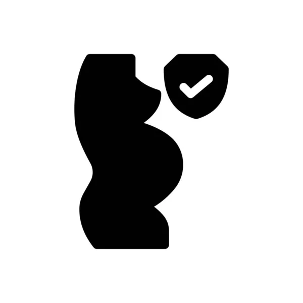 Pregnancy Vector Illustration Transparent Background Premium Quality Symbols Glyphs Icon — Image vectorielle