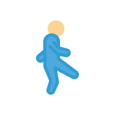 Saydam bir arkaplan üzerinde dans vektör illüstrasyonu. Konsept ve grafik tasarım için mükemmel kalite simgeleri.. 