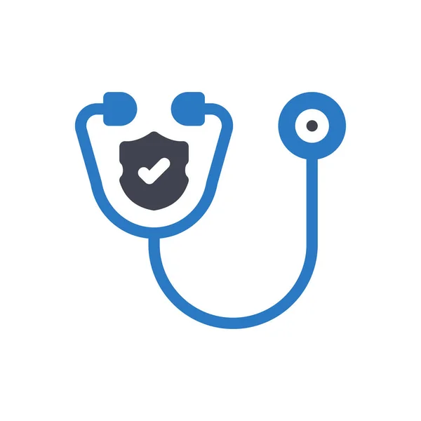 Stethoscope Vector Illustration Transparent Background Premium Quality Symbols Glyphs Icon — Vector de stock